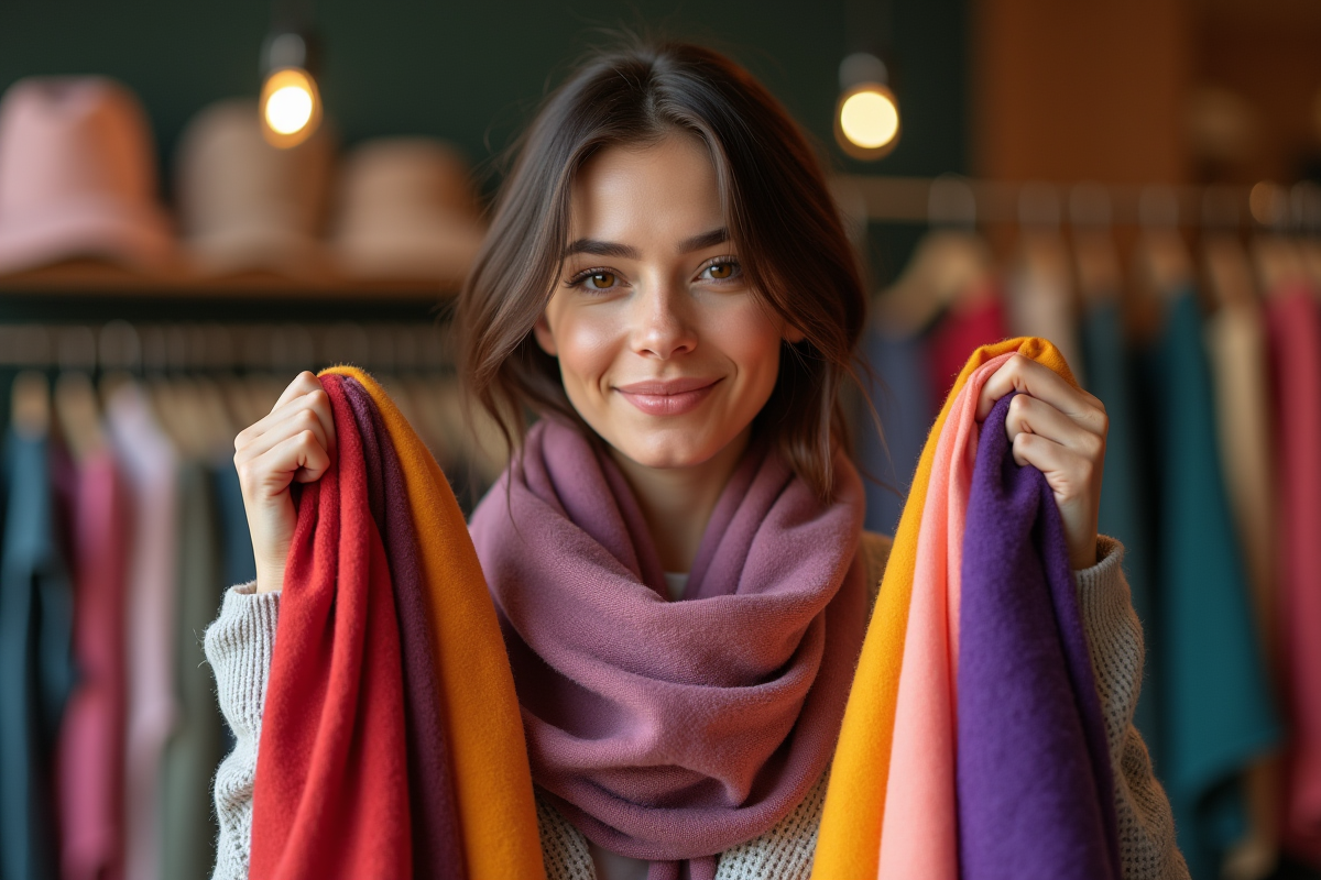 Sélection de la couleur idéale pour un foulard : critères et astuces